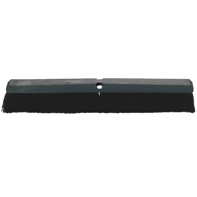CS 40565 PUSH BROOM 24"BLACK TAMPICO INDOOR PLASTIC BLOCK BLACK BRISTLE